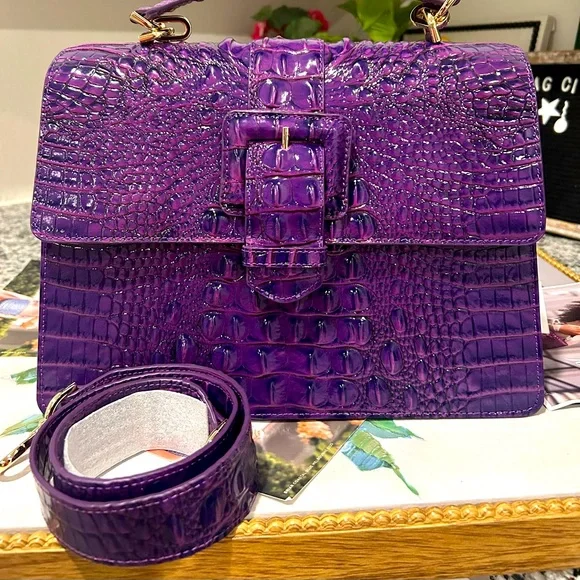 Brahmin Royal Purple Hallie - Picture 10 of 16